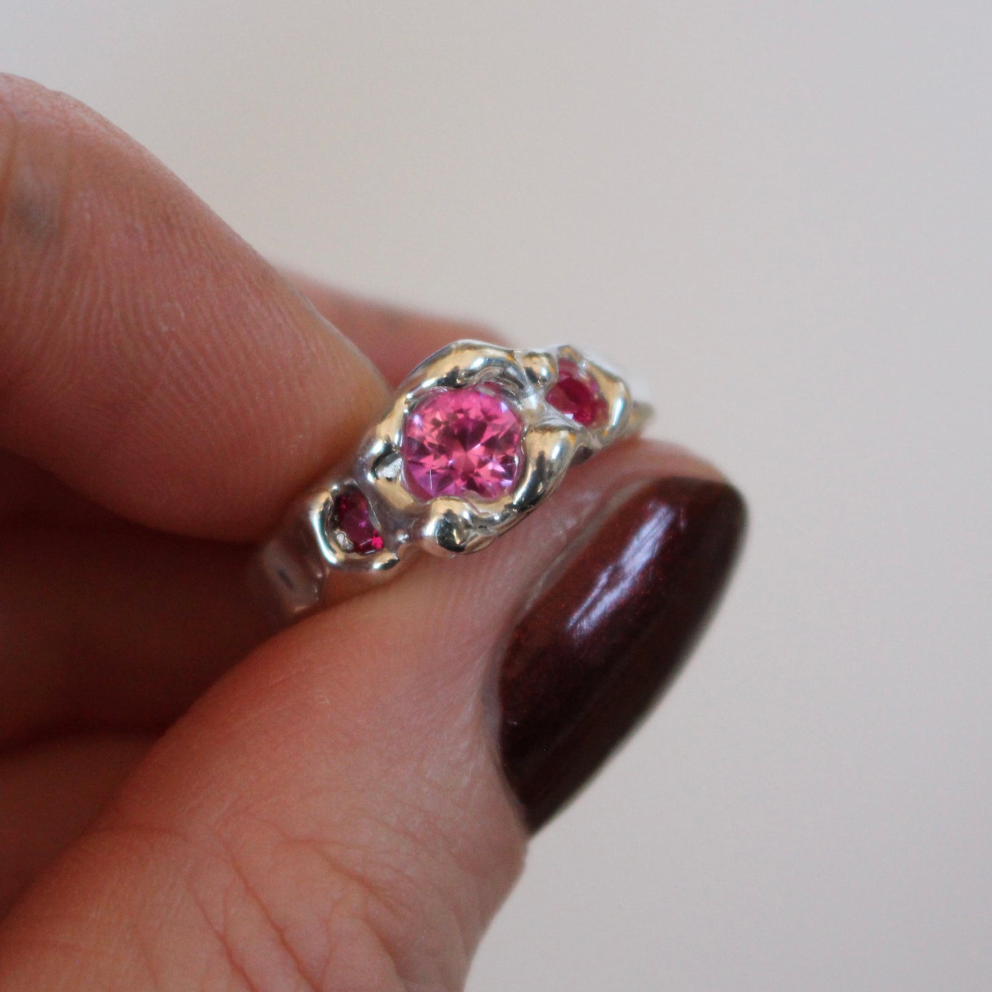 Pink Glimmer Ring | Size O