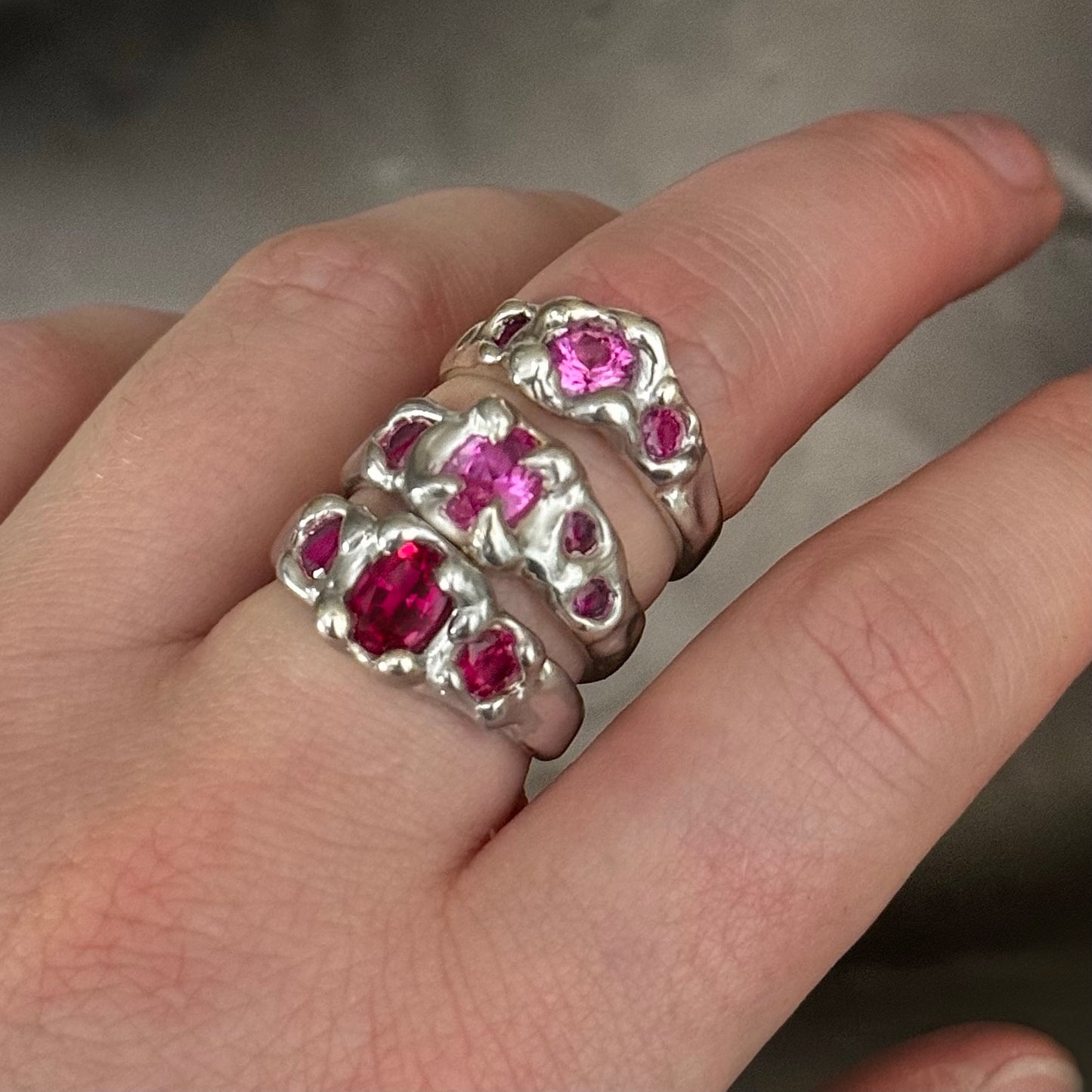 Ruby Cloud Ring | Size O