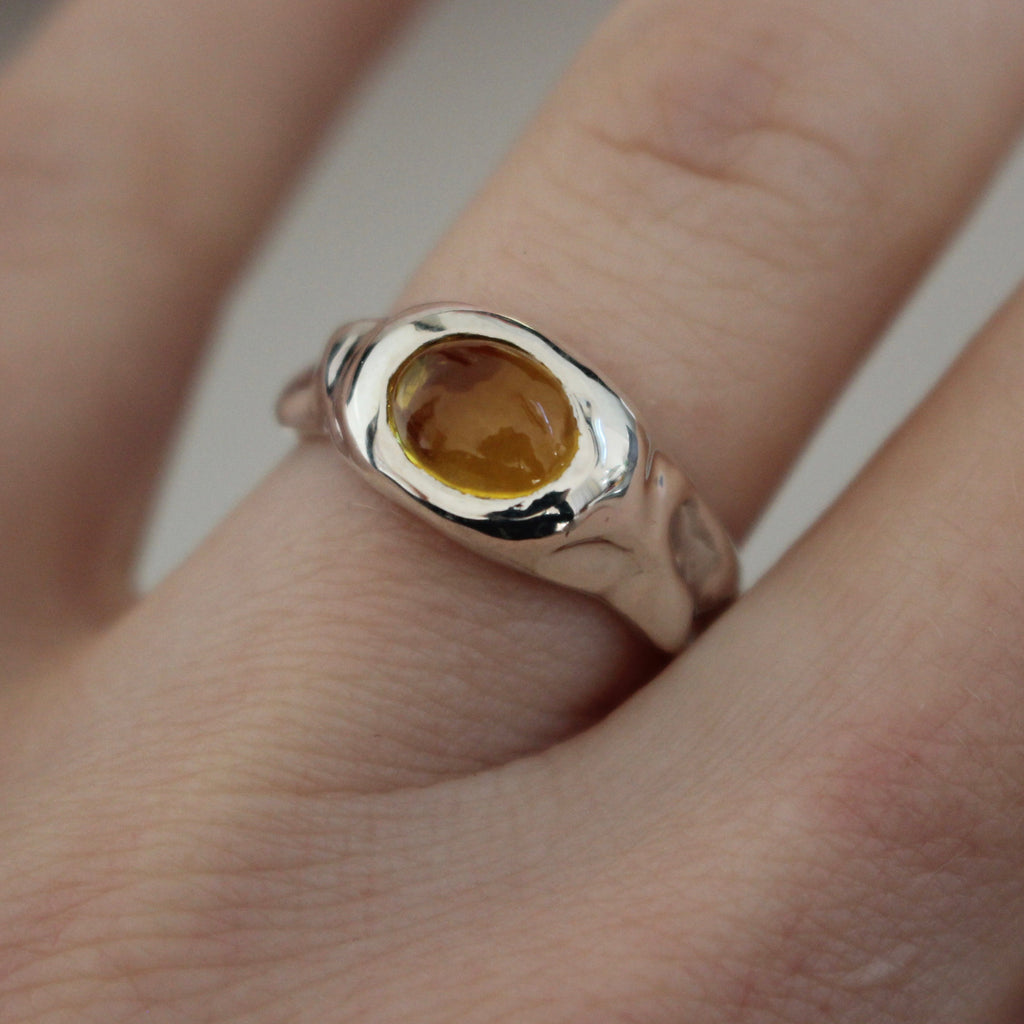 yellow sapphire bezel | size L