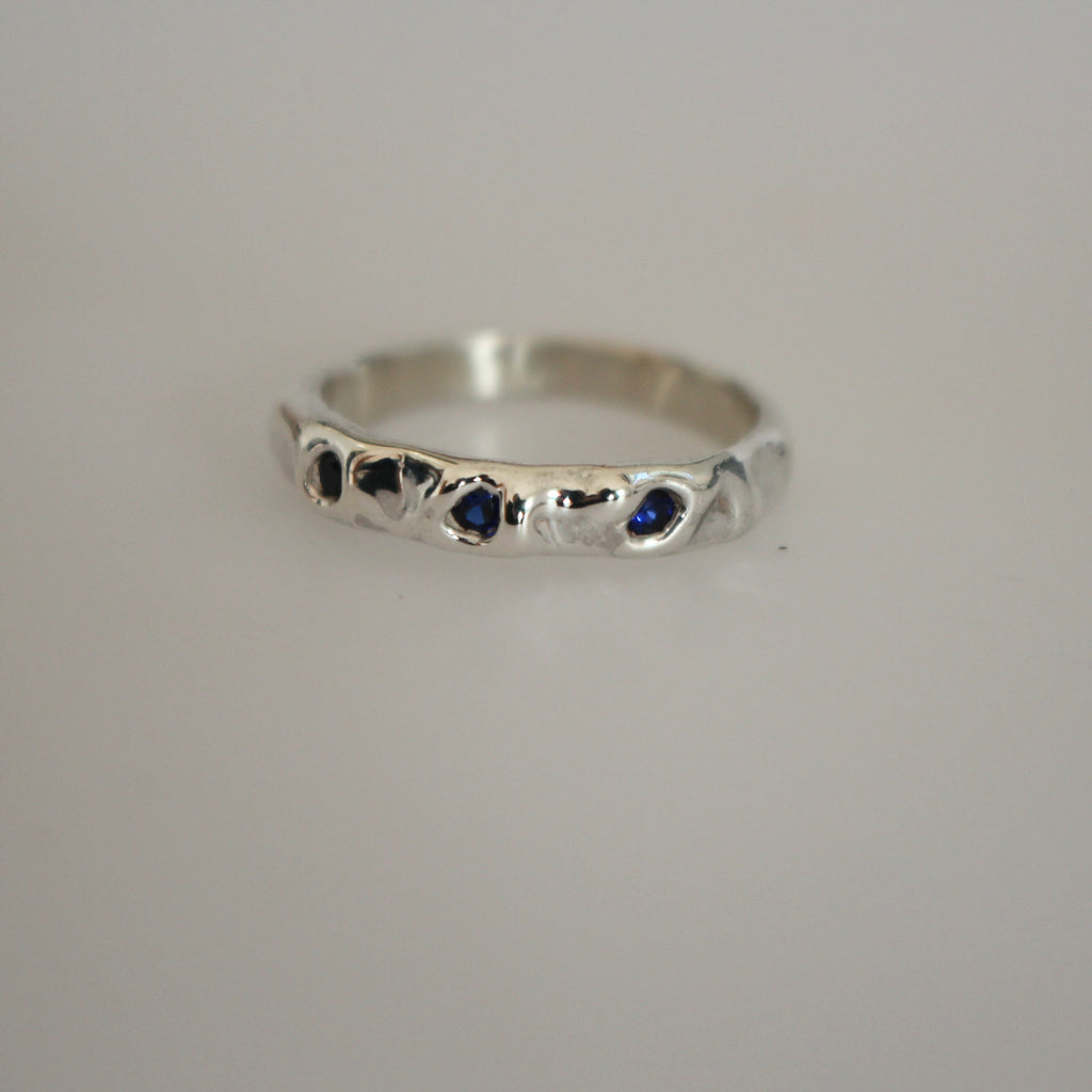 sapphire hidden ring | size N